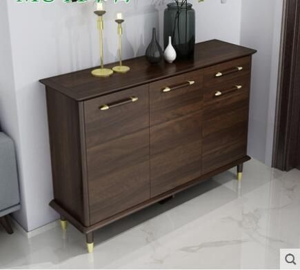 鞋櫃 現代實木鞋櫃簡約門廳玄關儲物家用大容量木制收納櫃輕奢北歐鞋櫃【宜室家居】