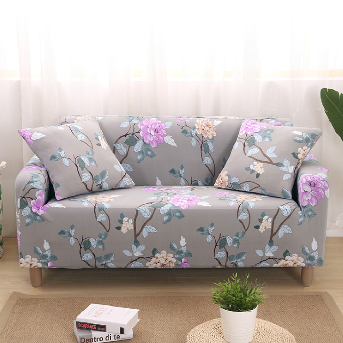 牡丹亭彈力沙發套雙人座