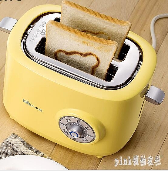 220V 烤麵包機迷你家用吐司機全自動多功能早餐神器多士爐土司加熱 aj6531『pink領袖衣社』