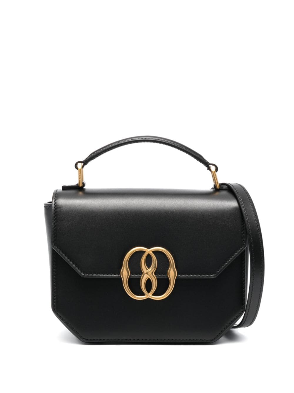 Bally - logo-plaque leather crossbody bag - women - Calf Leather - One Size - Black