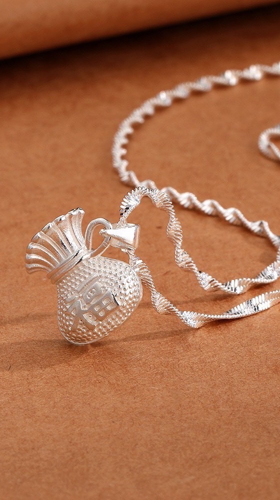 🟥💜 (U20) สร้อยถุงเงินโชคดี - สร้อยถุงเงิน