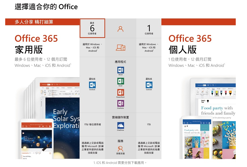 Microsoft Office 365 個人或家用版的選擇| LINE購物