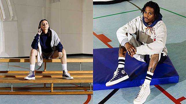 converse x footpatrol split pullover hoodie