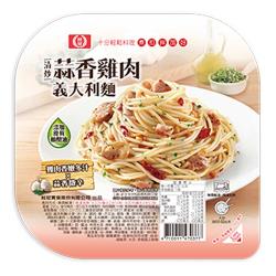 ◎桂冠清炒蒜香雞肉義大利麵(290g)|◎|◎品牌:熊媽媽買菜網種類:義大利麵包裝型式:袋裝保存方法:詳情請參考外包裝內容量:詳情請參考外包裝產地:台灣保存期限:詳情請參考外包裝製造日期／有效日期:依