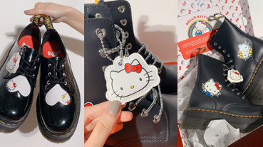 Dr. Martens 和「Hello Kitty」聯名了！超萌kitty厚底馬汀，爆炸可愛只能買了～