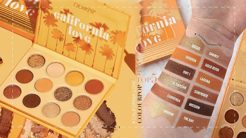 Colourpop新品眼影盤「CALIFORNIA LOVE」討論度爆棚！加碼三盤網友激推，此生必擁有的Colourpop眼影盤