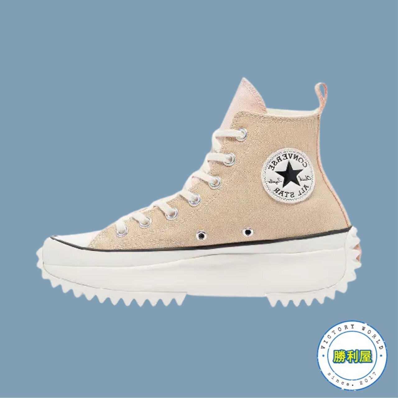【滿額↘現折$200】【CONVERSE】CONVERSE RUN STAR HIKE 女鞋 休閒鞋 帆布鞋 厚底鞋 高筒 奶茶 卡其 粉 陰陽 增高 熱門款 171121C【勝利屋】