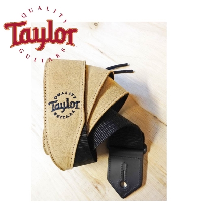 TAYLOR TLOP-65122 卡其色麂皮尼龍吉他貝斯背帶