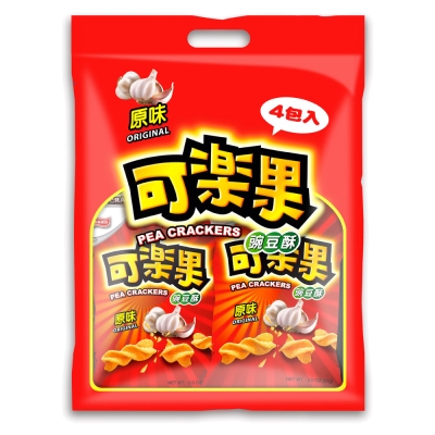 可樂果 豌豆酥-原味量販包(57gx4包/袋)