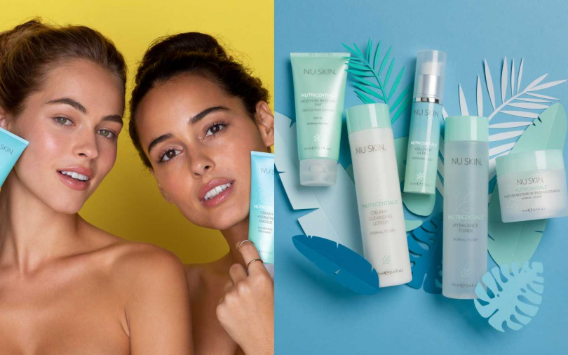 NU SKIN推出適合中乾性肌適用薈萃善秀保濕組合系列，替肌膚注入滿滿水分，煥發肌膚水潤透亮，瓶身皆是環保回收再生瓶。（圖／品牌提供）