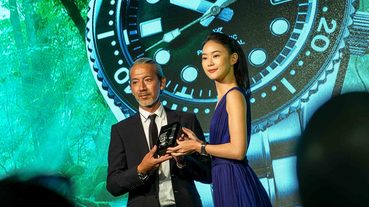 連防曬都不希望傷害海洋的鍾瑶 戴這隻錶一起潛水