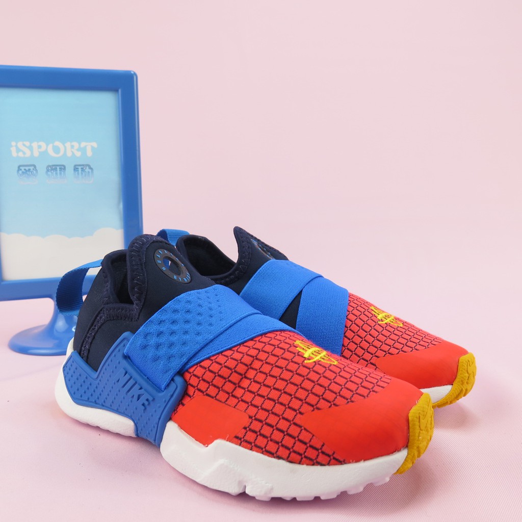 【iSport愛運動】NIKE HUARACHE EXTREME NOW 孩童運動鞋 BQ7569400 中童鞋 紅藍