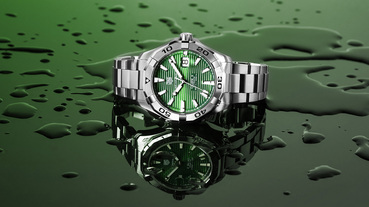 水裡來陸地去 泰格豪雅 Aquaracer 系列推大勢綠色錶盤