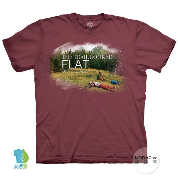 摩達客-(預購)(大尺碼4、5XL)美國進口The Mountain 健行趣 純棉環保藝術中性短袖T恤