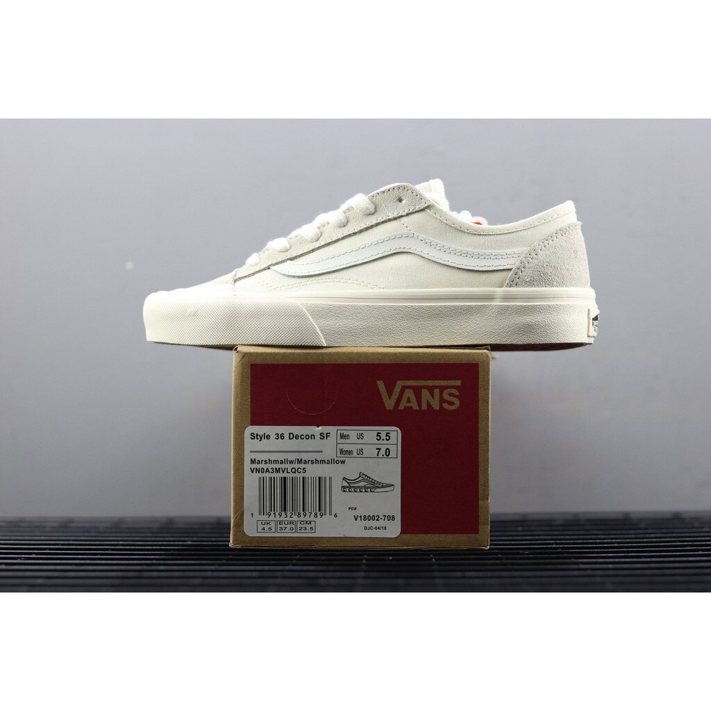 【日本海外代購】Vans Style 36 Decon SF 短頭 白灰 米白 白線 VNOA3MVLUBA 男女