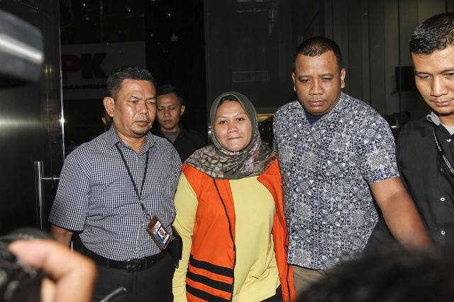 Bupati Bekasi nonaktif Neneng Hasanah Yasin--Antara/Dhemas Reviyanto