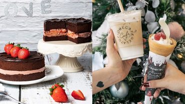 冬季限定聖誕甜點盤點！巨量草莓厚鬆餅、爆漿可麗餅、抹茶甜甜圈都必吃