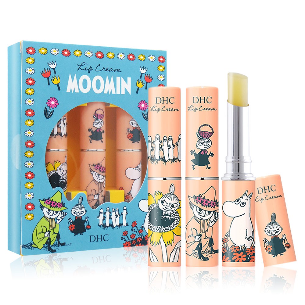 DHC 純橄欖護唇膏-MOOMIN 嚕嚕米聯名款(1.5g)-小美/史力奇/姆明/三入組-任選 廠商直送 現貨