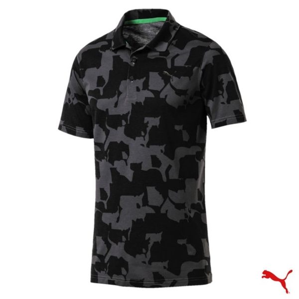 PUMA GOLF Union Camo Polo 男翻領迷彩高爾夫短袖POLO衫 黑 RICKIE 577911 02