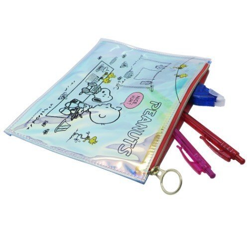 史努比Snoopy透明小物收納包，化妝包/收納包/手拿包/補妝包/面紙包，X射線【C296559】