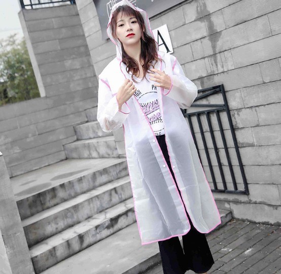 時尚雨衣透明雨衣磨砂透明雨衣連體雨衣eva雨衣