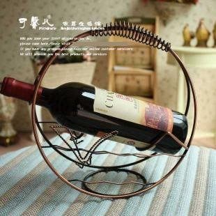 歐式時尚 紅瓶架擺件 碧海藍天