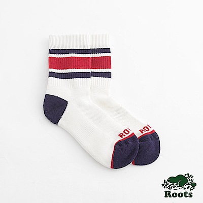 Roots配件- 撞色運動短襪 (女)- 藍