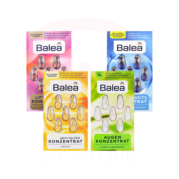 【DT髮品】德國 dm 芭樂雅 Balea 精華膠囊 Q10/眼部精華/抗衰老/保濕 時間膠囊 7顆【0017266】