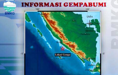 Gempa Bumi Terkini Magnitudo 4 9 Guncang Bengkulu Bmkg Tidak Berpotensi Tsunami Inews Id Line Today