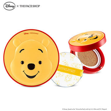 【震撼精品百貨】韓國THEFACESHOP CC保濕降溫感氣墊粉餅-維尼圖案-#V201自然偏白