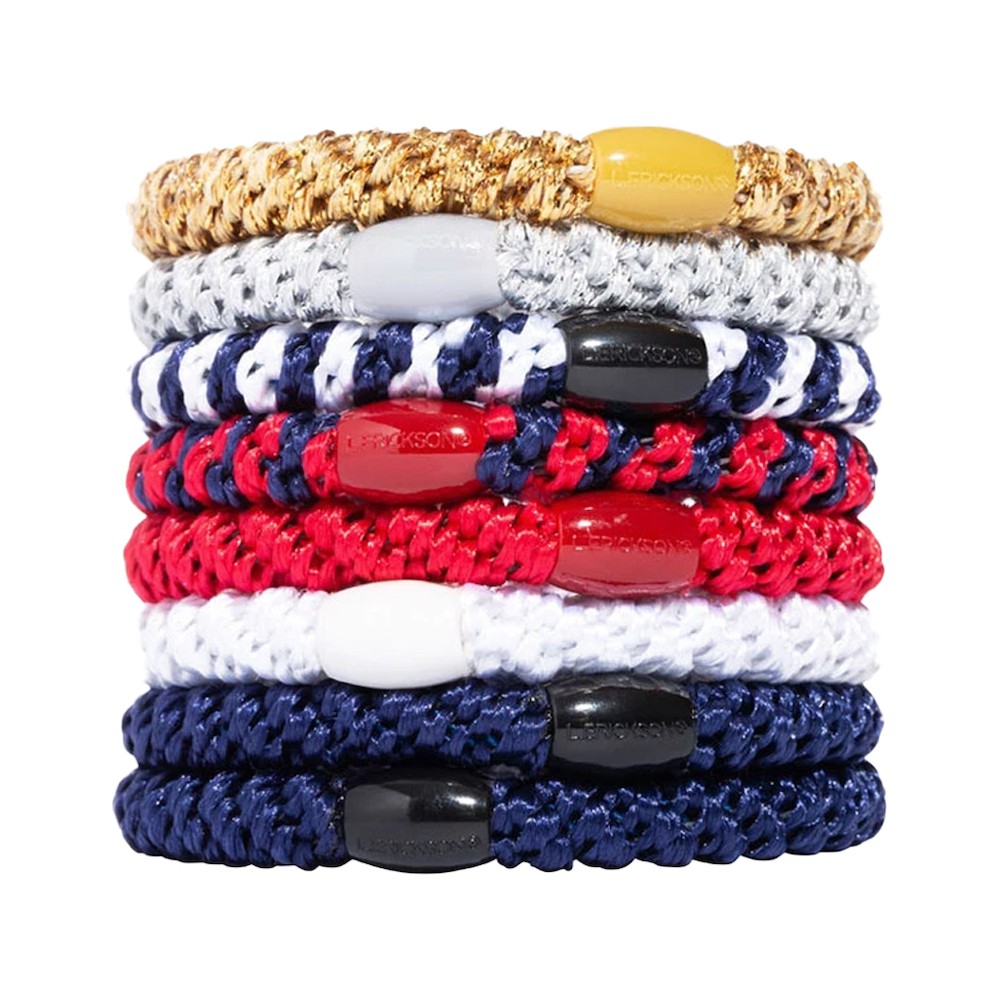 L. ERICKSON 彈力髮圈，是每個女生必備的時尚配件！由數十條強韌的彈力繩與紡紗螺旋交錯編織而成，厚實彈性佳且不易斷裂，超過30種顏色選擇，隨時隨地都能輕鬆使用。居家、辦公、休閒活動、戶外運動、