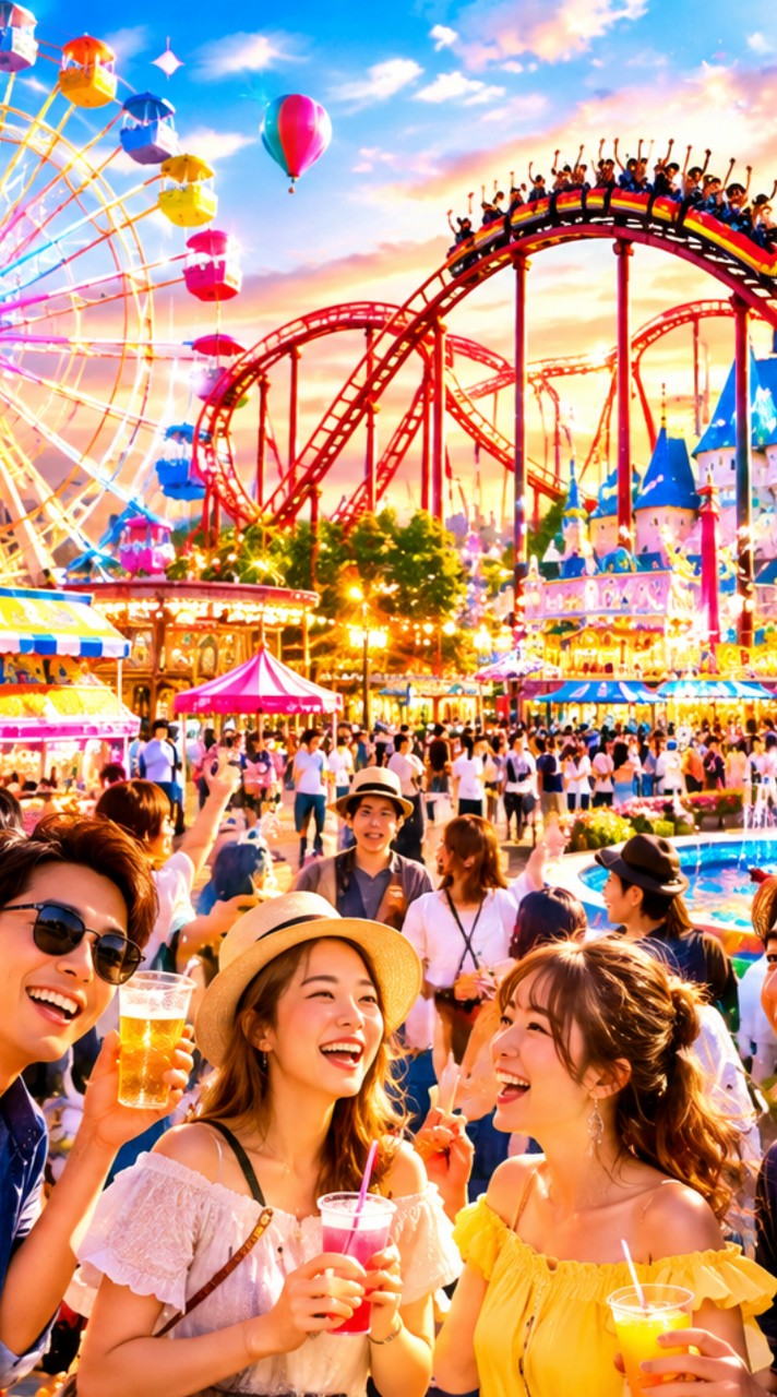 👑大人の遊園地🎢皆でわちゃわちゃ盛り上がろう✨️