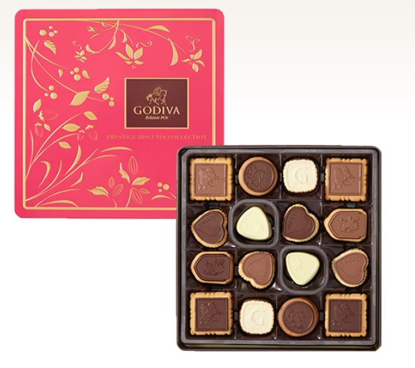 【GODIVA台中店】特選巧克力餅乾禮盒46片裝*3盒