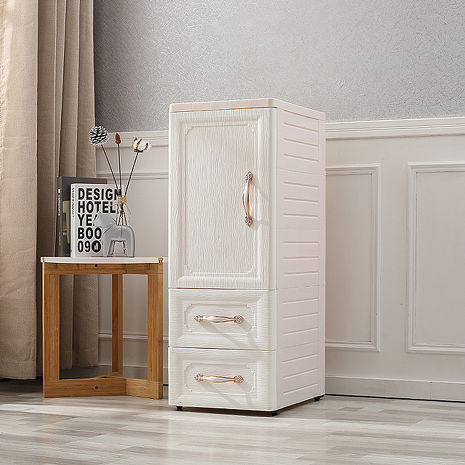 【Mr.box】鄉村風歐式 細縫櫃(單門三層２抽屜收納櫃)