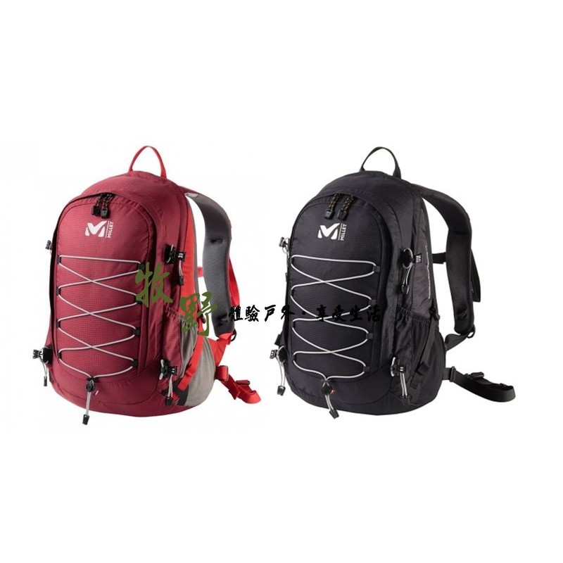 MIS0356 法國MILLET MONTEMVERS 23 日系背包 紅/黑 休閒背包