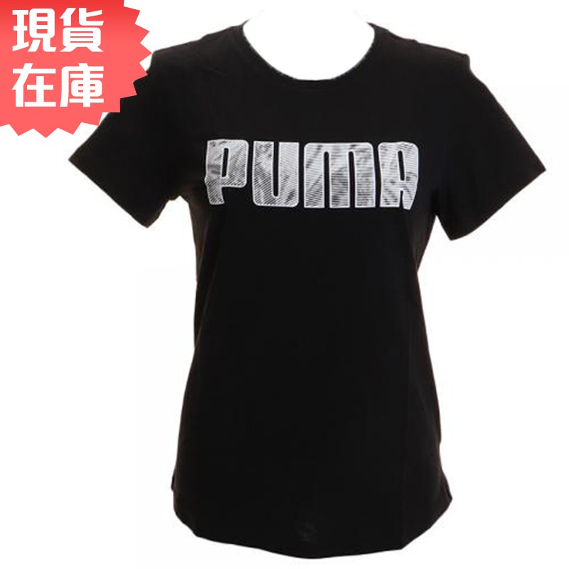 【現貨】PUMA KA 女裝 短袖 休閒 純棉 透氣 黑 亞規 【運動世界】 84404651