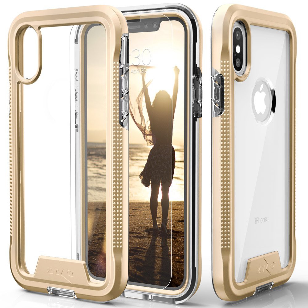 Zizo ION外殼與Zizo Wireless Qi Charger相容Minimalist Beauty: A transparent case with a color-rich bumper 