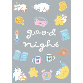 ねことくま good night #絵本