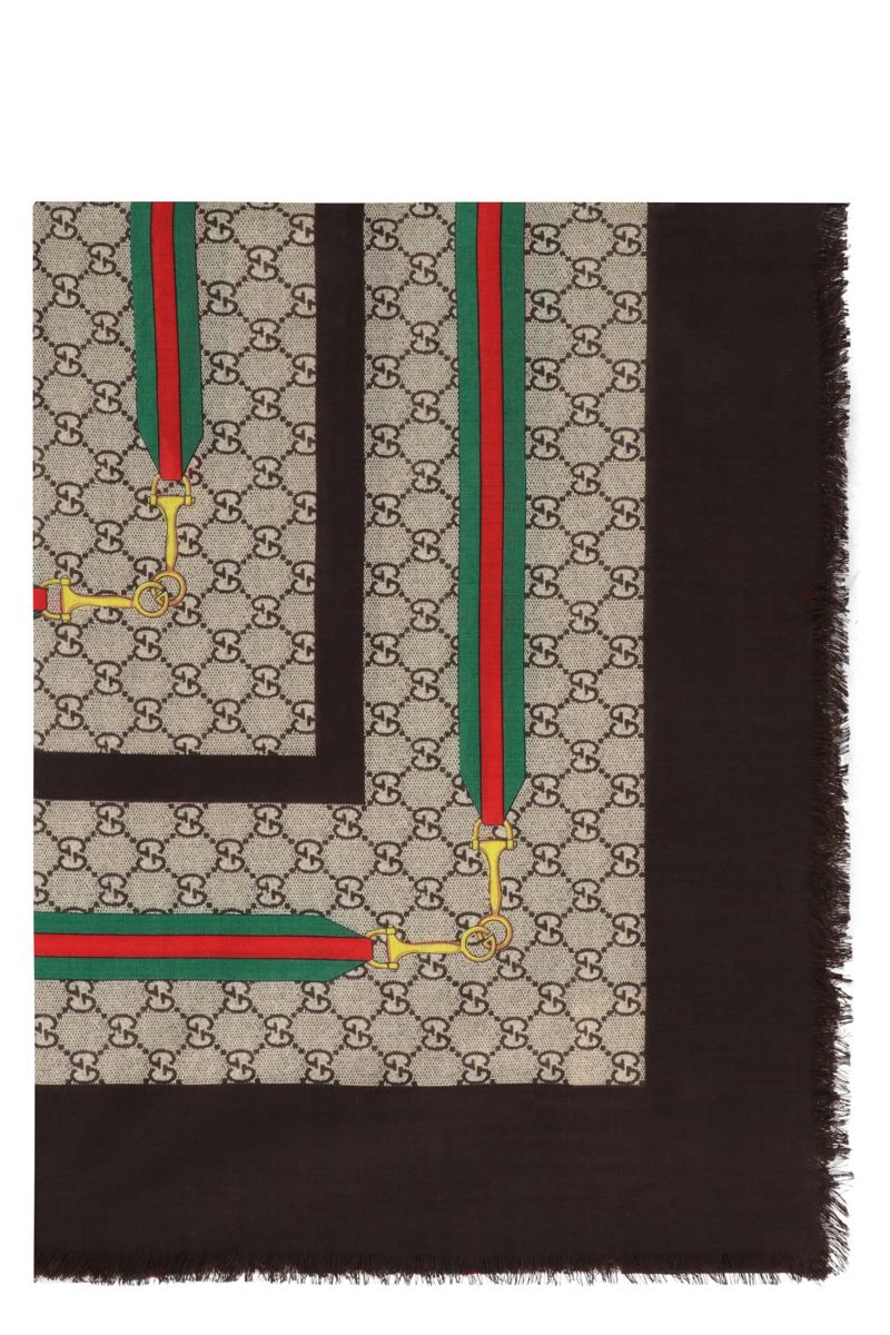 GUCCI WOOL AND SILK SCARF