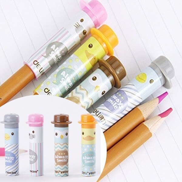 【開學季】動物造型鉛筆保護套 鉛筆延長器(一組4入)★愛麗絲生活購物網★M0537