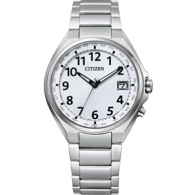 原廠公司貨 五局電波接收、萬年曆 26城市時間、JIS1型防磁 鈦金屬錶殼、錶帶 料號：CB1120-50B