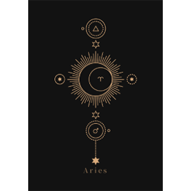 十二星座 - おひつじ座 - 金色 -