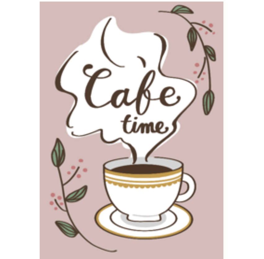 simple cafe time theme