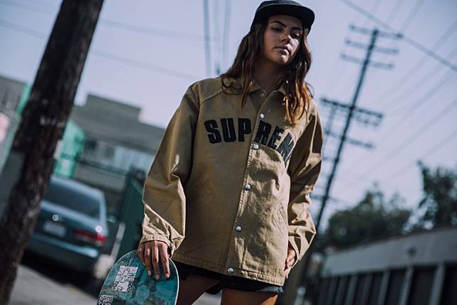 Supreme Snap Front Twill Jacket