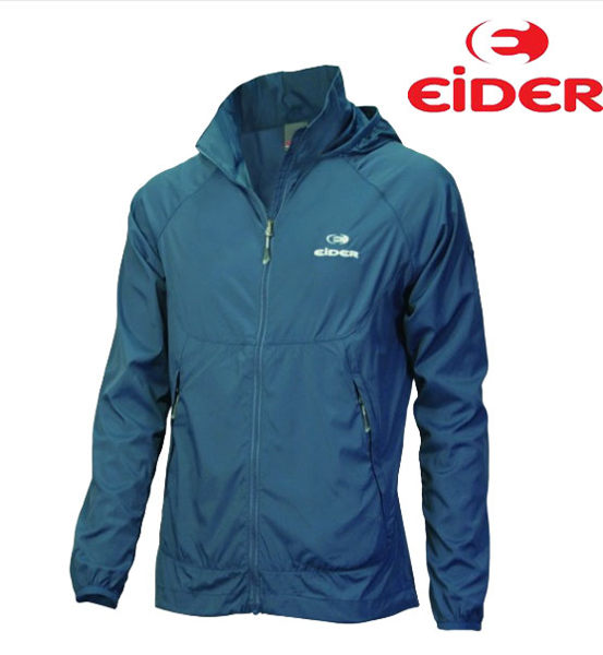 EIDER 法國品牌 防風抗水 防曬UV 紫外線/ 排汗透氣 短版薄外套 (EIT1103 灰藍) 女