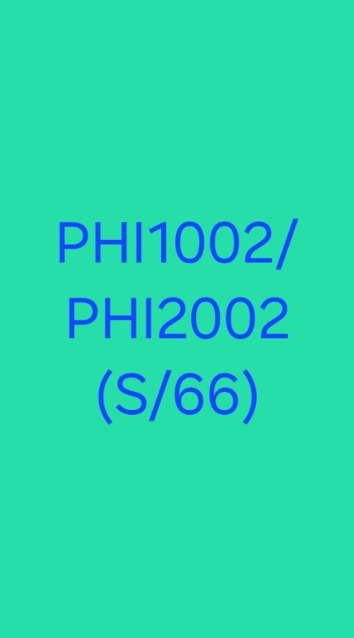 PHI1002/PHI2002 (S/66)