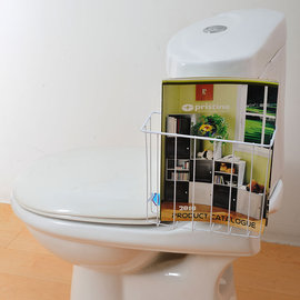 這款《馬桶側邊雜誌收納架》100%台灣製造，結構穩固又耐用，設計簡單卻非常實用，DIY組裝程序輕鬆完成，擺放於馬桶蓋上方或各種收納架側邊，可有效利用上方的空間，大大的增加可使用空間，讓您可以放置雜誌書