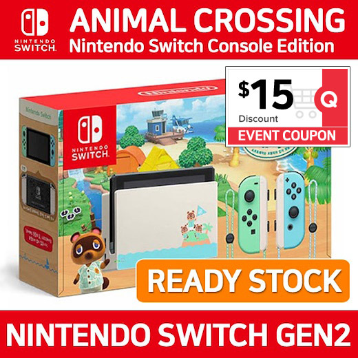 [READY STOCK] Nintendo Switch Animal Crossing Console Edition ★ New Gen 2 Improved Battery