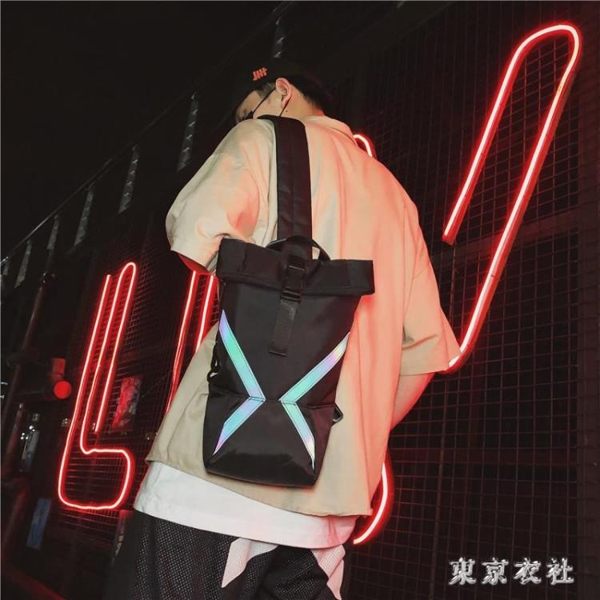 胸包男ins超火街頭潮流單肩包嘻哈腰包女潮個性學生斜挎背包 LN4168【東京衣社】