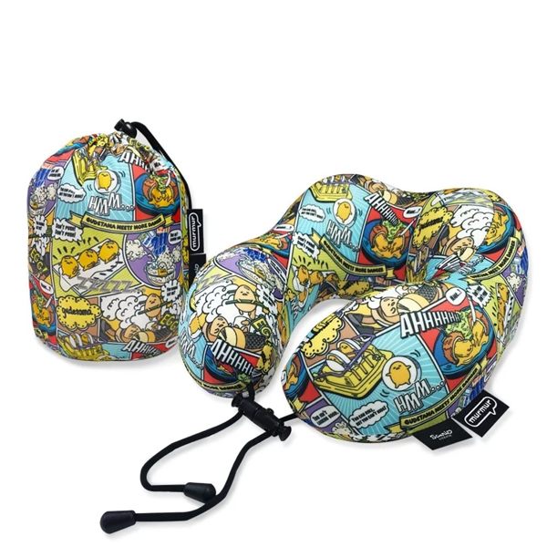 murmur 蛋黃哥卡通 旅行頸枕 記憶頸枕 U型枕 收納U型記憶舒壓頸枕